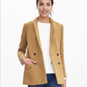 Banana Republic Double Breasted Camel Blazer